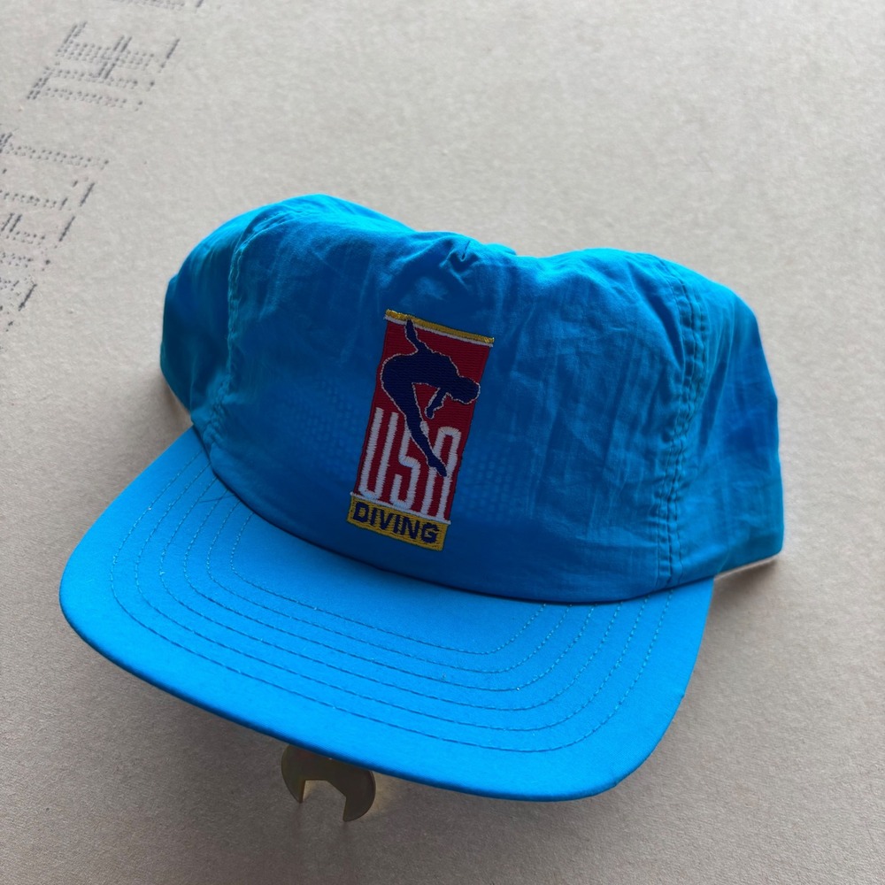 Vintage 90s Park Avenue USA Diving Snapback Hat